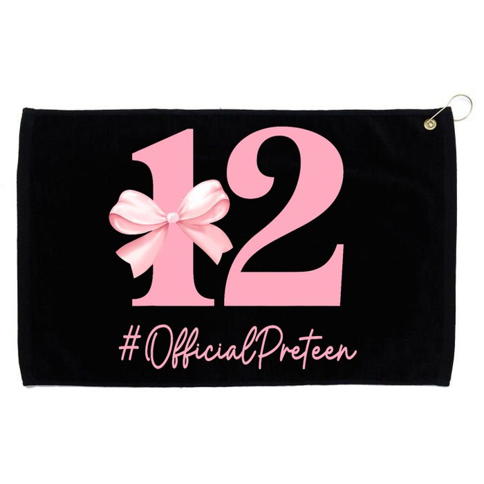 12 Preteen 12th Birthday Girl Coquette 12 Year Old Grommeted Golf Towel