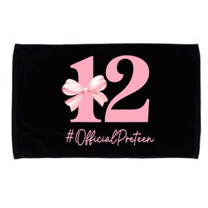 12 Preteen 12th Birthday Girl Coquette 12 Year Old Microfiber Hand Towel