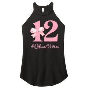 12 Preteen 12th Birthday Girl Coquette 12 Year Old Women's Perfect Tri Rocker Tank