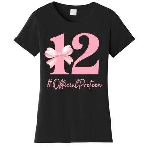 12 Preteen 12th Birthday Girl Coquette 12 Year Old Women's T-Shirt