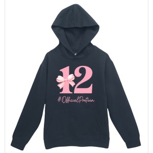 12 Preteen 12th Birthday Girl Coquette 12 Year Old Urban Pullover Hoodie