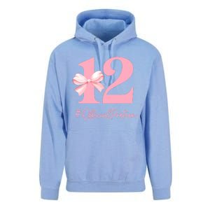 12 Preteen 12th Birthday Girl Coquette 12 Year Old Unisex Surf Hoodie