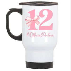 12 Preteen 12th Birthday Girl Coquette 12 Year Old Stainless Steel Travel Mug