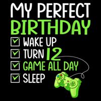 12th Perfect Birthday Boys Gaming 12 Years Old Gifts Gamer Impact Tech Backpack