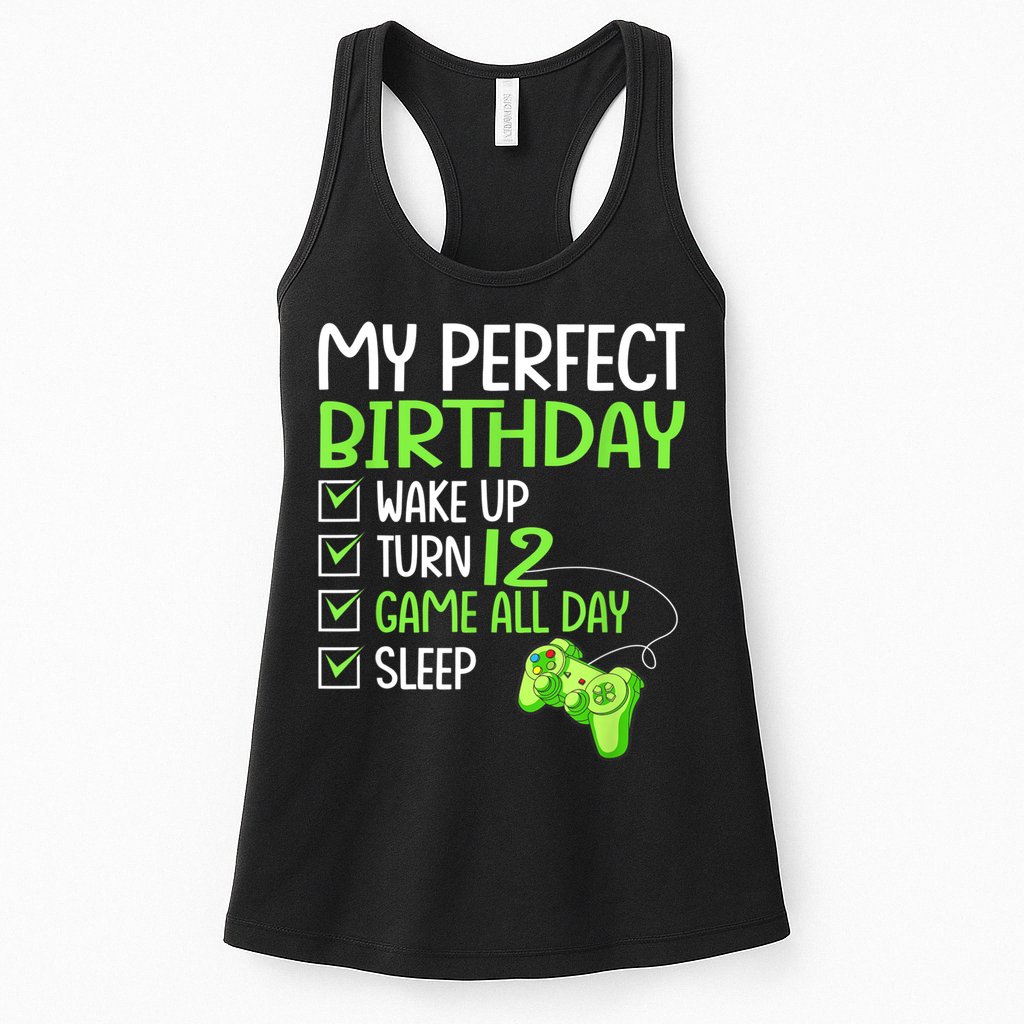 12th Perfect Birthday Boys Gaming 12 Years Old Gifts Gamer Womens Tank Top