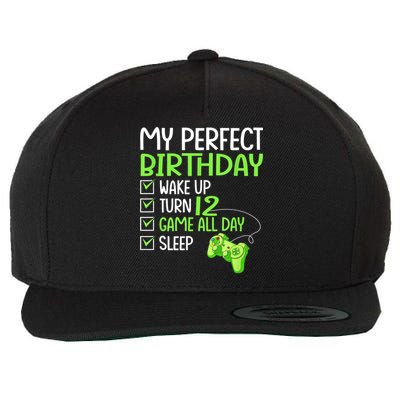 12th Perfect Birthday Boys Gaming 12 Years Old Gifts Gamer Wool Snapback Cap