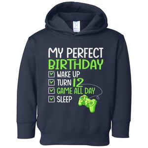 12th Perfect Birthday Boys Gaming 12 Years Old Gifts Gamer Toddler Hoodie