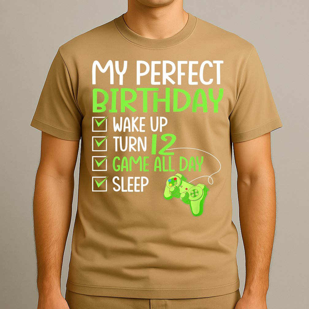 12th Perfect Birthday Boys Gaming 12 Years Old Gifts Gamer T-Shirt
