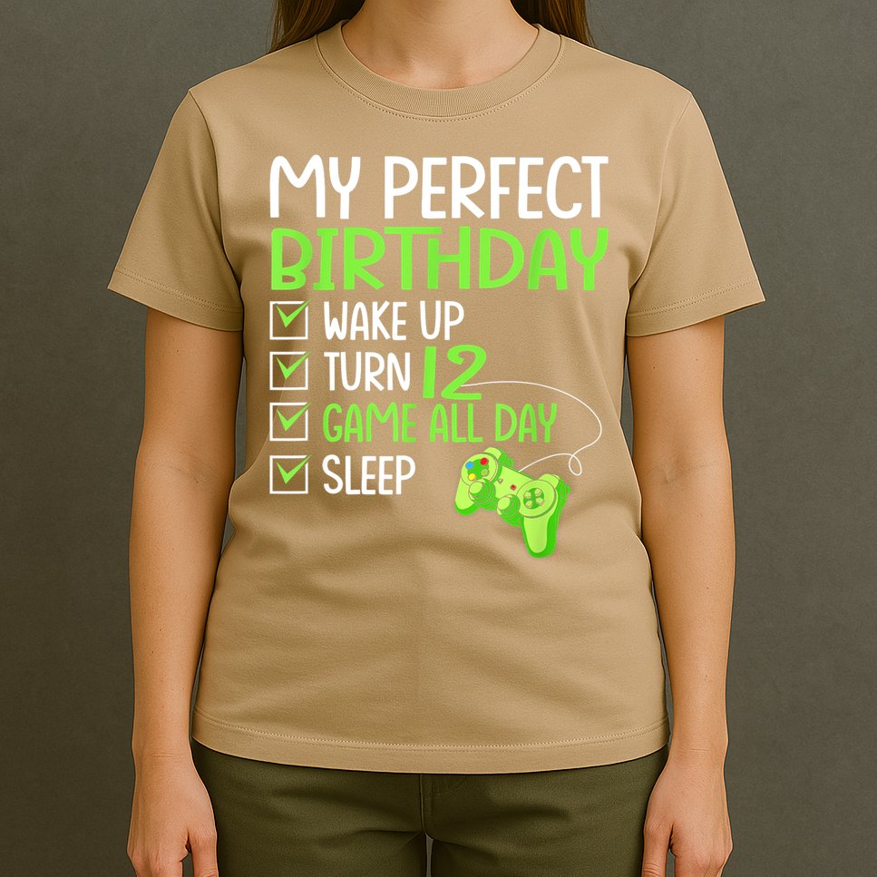 12th Perfect Birthday Boys Gaming 12 Years Old Gifts Gamer T-Shirt