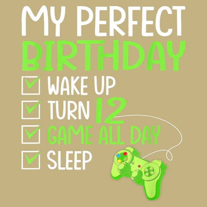 12th Perfect Birthday Boys Gaming 12 Years Old Gifts Gamer T-Shirt