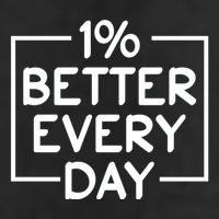 1% Percent Better Everyday Motivational Inspirational Quote Cool Comfort Performance Bucket Hat