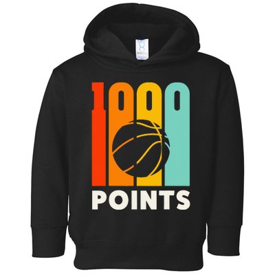 1000 Points Basketball Scorer High School Basketball Player Toddler Hoodie