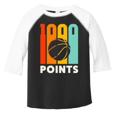 1000 Points Basketball Scorer High School Basketball Player Toddler Fine Jersey T-Shirt