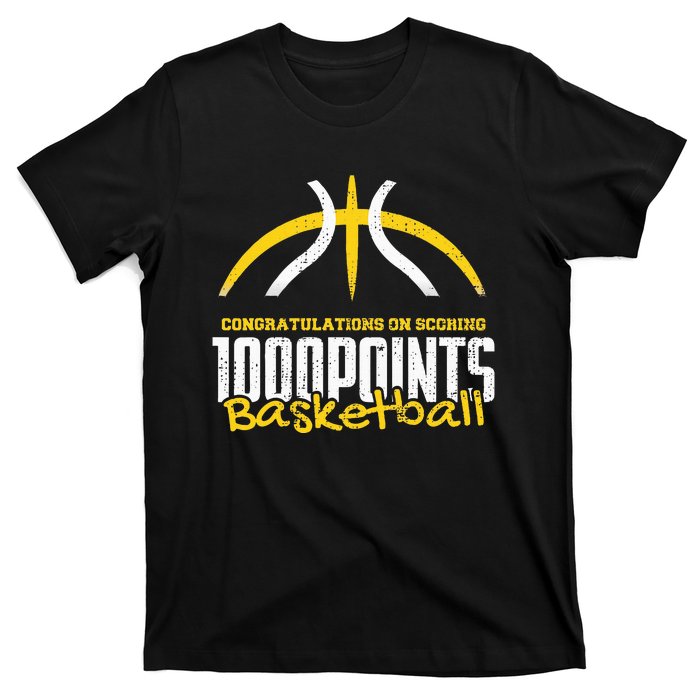 1000 Points Basketball Scorer High School Basketball Player T-Shirt