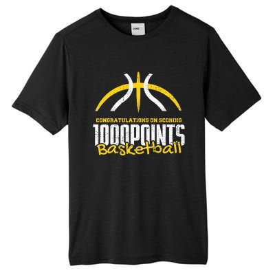 1000 Points Basketball Scorer High School Basketball Player Tall Fusion ChromaSoft Performance T-Shirt