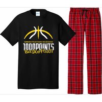 1000 Points Basketball Scorer High School Basketball Player Pajama Set