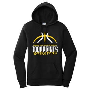 1000 Points Basketball Scorer High School Basketball Player Women's Pullover Hoodie