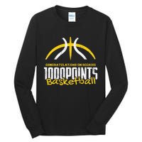 1000 Points Basketball Scorer High School Basketball Player Tall Long Sleeve T-Shirt