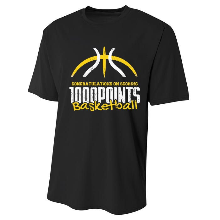 1000 Points Basketball Scorer High School Basketball Player Performance Sprint T-Shirt