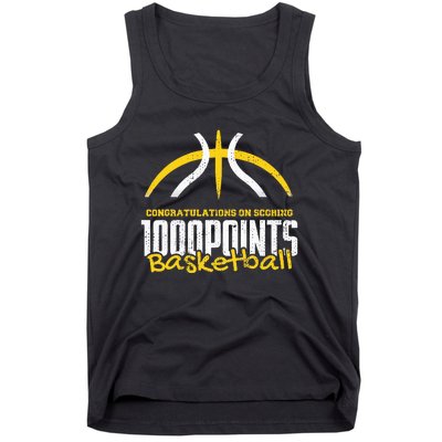 1000 Points Basketball Scorer High School Basketball Player Tank Top