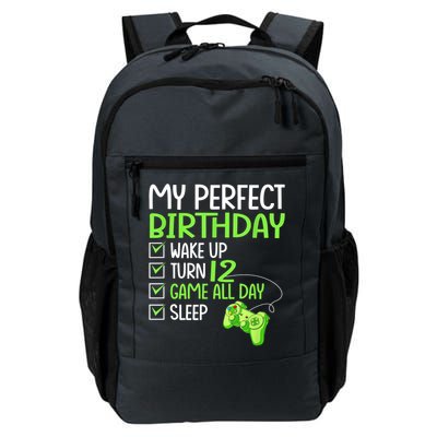 12th Perfect Birthday Boys Gaming 12 Years Old Gifts Gamer Daily Commute Backpack