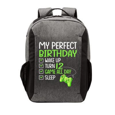 12th Perfect Birthday Boys Gaming 12 Years Old Gifts Gamer Vector Backpack