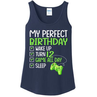 12th Perfect Birthday Boys Gaming 12 Years Old Gifts Gamer Ladies Essential Tank