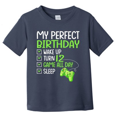 12th Perfect Birthday Boys Gaming 12 Years Old Gifts Gamer Toddler T-Shirt