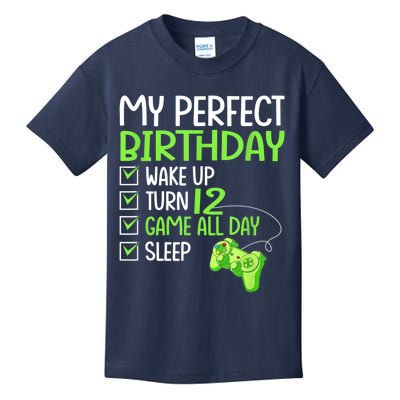 12th Perfect Birthday Boys Gaming 12 Years Old Gifts Gamer Kids T-Shirt