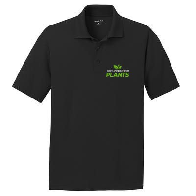 100% Powered By Plants Veggie Food Vegan Cool Gift PosiCharge RacerMesh Polo