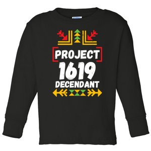 1619 Project Black History Month Toddler Long Sleeve Shirt