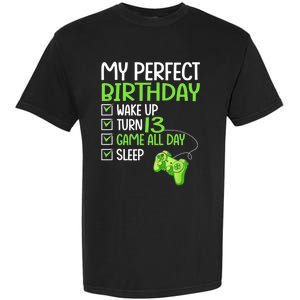 13th Perfect Birthday Boys Gaming 13 Years Old Gifts Gamer TShirt Garment-Dyed Heavyweight T-Shirt