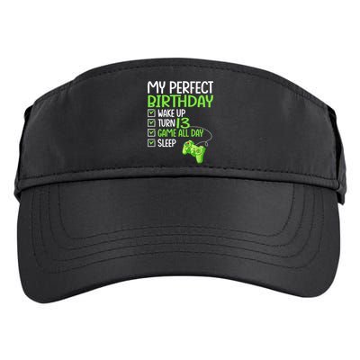 13th Perfect Birthday Boys Gaming 13 Years Old Gifts Gamer TShirt Adult Drive Performance Visor