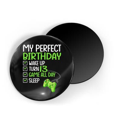 13th Perfect Birthday Boys Gaming 13 Years Old Gifts Gamer TShirt Magnet
