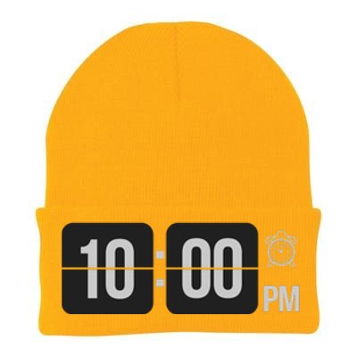 10:00 Pm Clock Knit Cap Winter Beanie