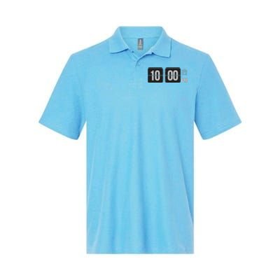 10:00 Pm Clock Softstyle Adult Sport Polo