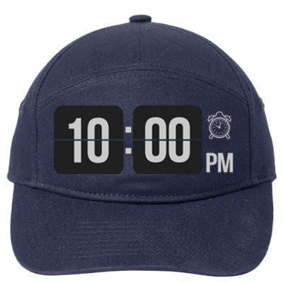 10:00 Pm Clock 7-Panel Snapback Hat