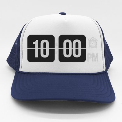 10:00 Pm Clock Trucker Hat