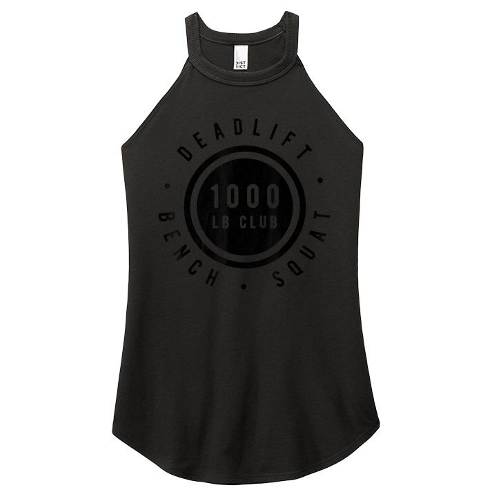 1,000 Pound Club Bench Squad Deadlift Powerlifter Goal Women's Perfect Tri Rocker Tank