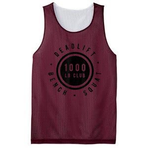 1,000 Pound Club Bench Squad Deadlift Powerlifter Goal Mesh Reversible Basketball Jersey Tank