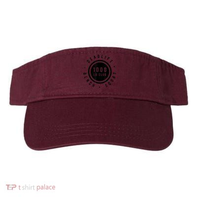 1,000 Pound Club Bench Squad Deadlift Powerlifter Goal Visor