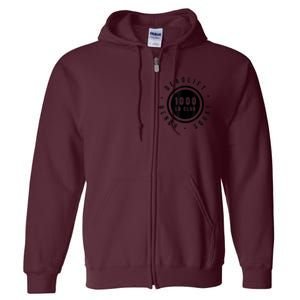 1,000 Pound Club Bench Squad Deadlift Powerlifter Goal Full Zip Hoodie