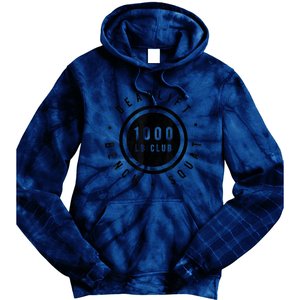 1,000 Pound Club Bench Squad Deadlift Powerlifter Goal Tie Dye Hoodie