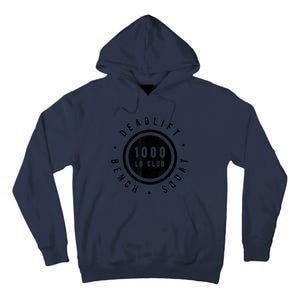 1,000 Pound Club Bench Squad Deadlift Powerlifter Goal Tall Hoodie