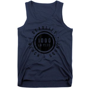 1,000 Pound Club Bench Squad Deadlift Powerlifter Goal Tank Top