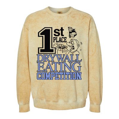 1st Place Drywall Eating Competition Colorblast Crewneck Sweatshirt