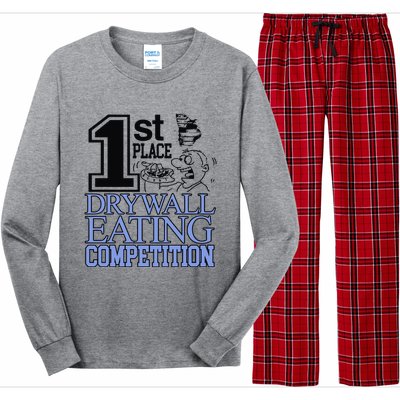 1st Place Drywall Eating Competition Long Sleeve Pajama Set