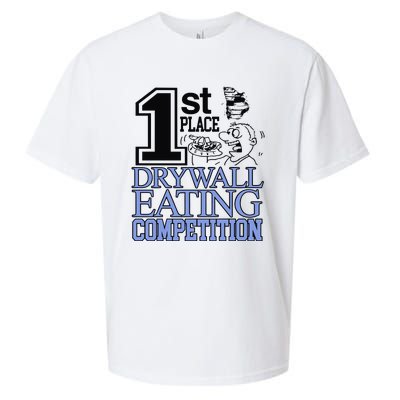 1st Place Drywall Eating Competition Sueded Cloud Jersey T-Shirt