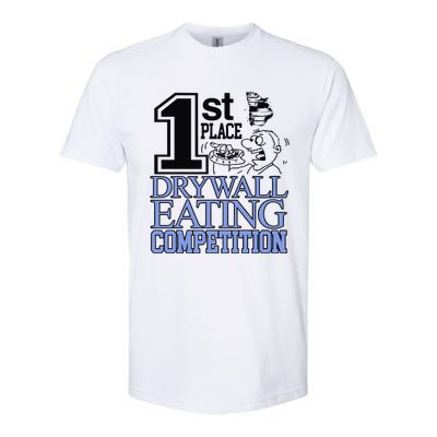 1st Place Drywall Eating Competition Softstyle CVC T-Shirt