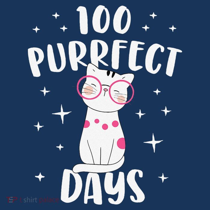 100 Purrfect Days Cat Happy 100th Day Of School Costume Drawstring Bag